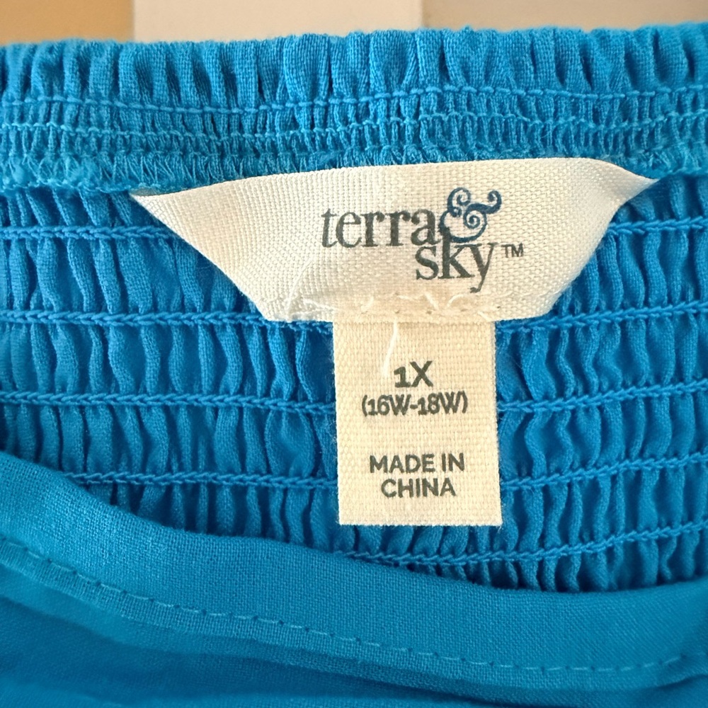 Terra & Sky Vibrant Blue Dress - Picture 2 of 4